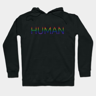 HUMAN LGBTQ rainbow Hoodie